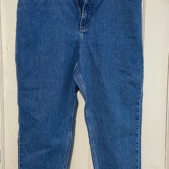 L.L.Bean Womens Jeans 16 P Original Fit Relaxed Blue Denim High Rise - Picture 2 of 11